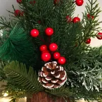 Новогодняя композиция на стол &laquo;Зимнее волшебство. Лесной фестиваль&raquo; пластик, шишки, ягоды, 30 см