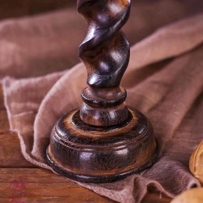 Подсвечник  Подсвечник "Винтаж" дерево 6,5х6,5х15 см