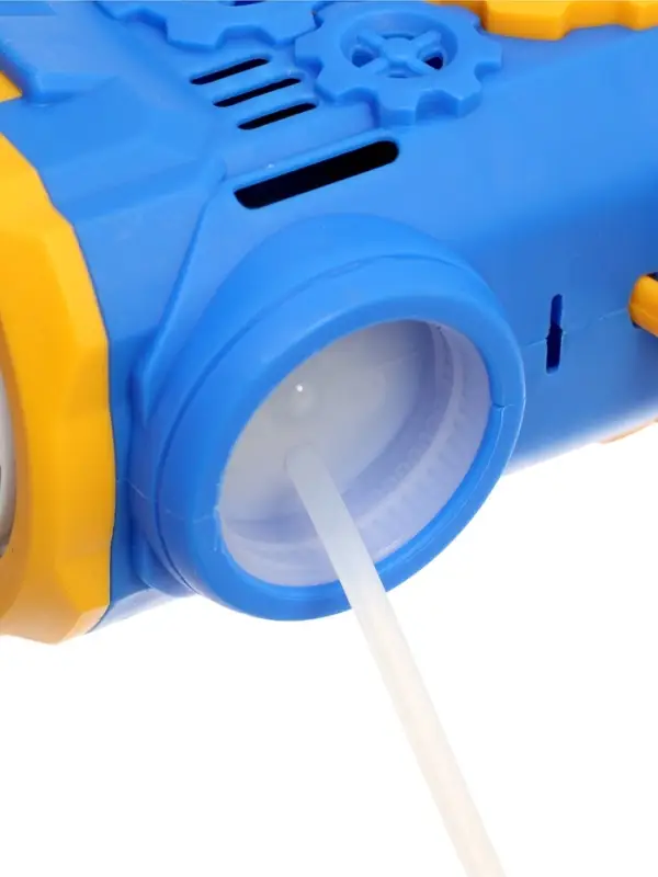 Генератор мыльных пузырей &laquo;Бластер&raquo;, световые эффекты, работает от батареек, цвет синий