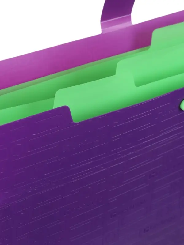 Папка А4 Your Way, 5 отделений, 600 мкм, на кнопке, фиолетовая