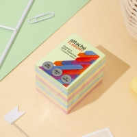 Бумага для заметок с клеевым краем  38x51 мм, 400 л, 8 цветов в асс