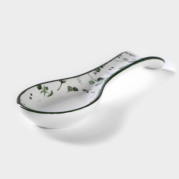 Подставка под ложку Доляна «Эвкалипт», 22,3×7,1×2,7 см Подставка под ложку Доляна «Эвкалипт», 22,3×7,1×2,7 см