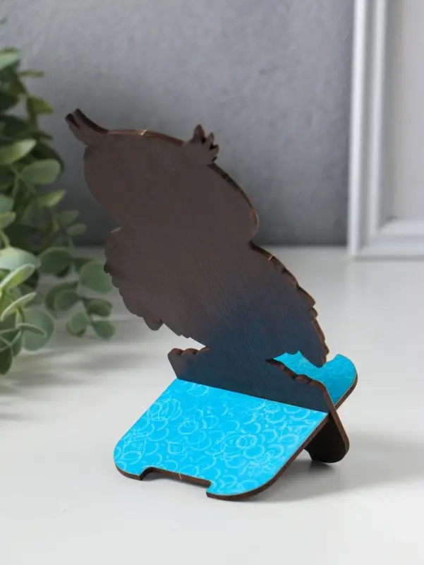 Подставка под телефон "Сова" 19х10 см, вид 2