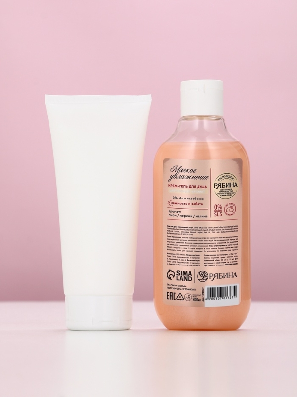 Подарочный набор Подарочный набор "Нежность и забота", гель для душа,300 мл и крем для тела,200 мл