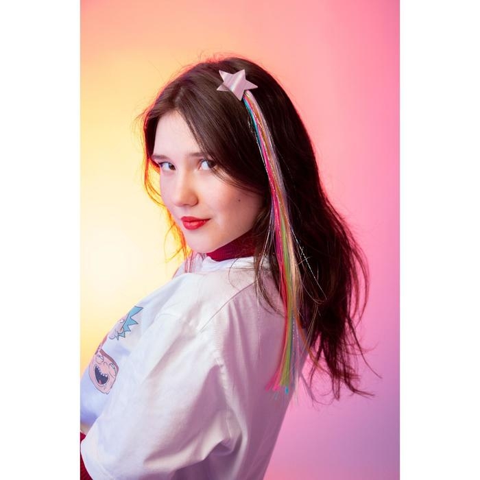 Заколки для волос , цветная прядь «Вжух, и я красотка» Заколки для волос , цветная прядь «Вжух, и я красотка»