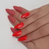 Накладные ногти, 24 шт., с клеевыми пластинами, форма миндаль, цвет неоновые/матовые, розовые