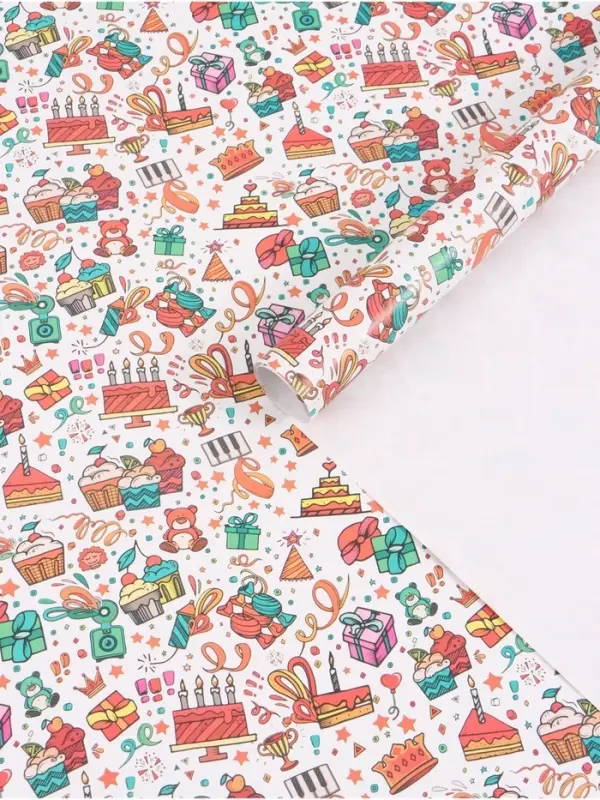 Бумага упаковочная &laquo;Угощения&raquo;, глянец, 70&times;100 см