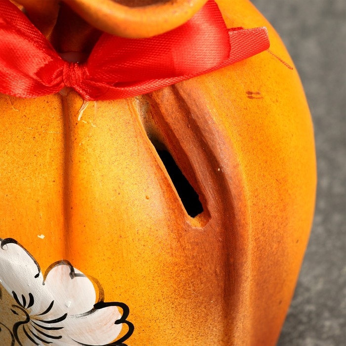 Копилка Копилка "Мешок - Счастья и добра" оранжевая, 17см