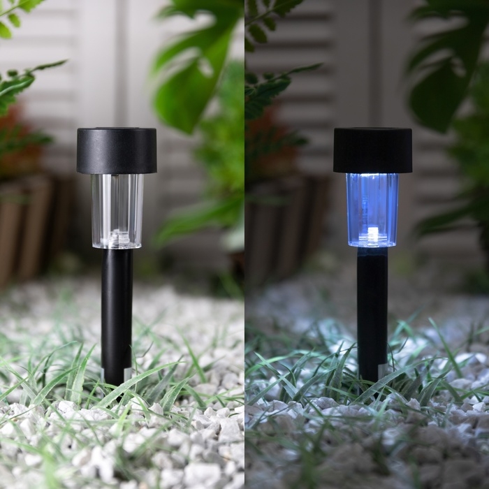 Набор садовых светильников на солнечной батарее «Цилиндр», 4.5 × 30 × 4.5 см, 1 LED, свечение белое, 10 шт. Набор садовых светильников на солнечной батарее «Цилиндр», 4.5 × 30 × 4.5 см, 1 LED, свечение белое, 10 шт.