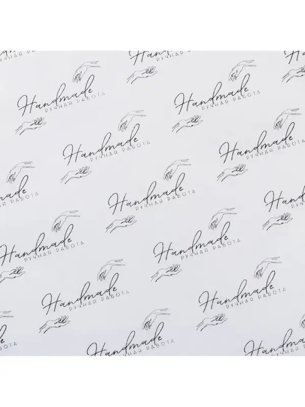 Бумага упаковочная тишью &laquo;Ручная работа&raquo;, 50&times;70 см