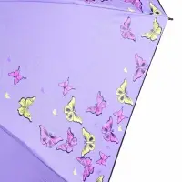 Зонт механический &laquo;Бабочки&raquo;, с проявляющимся рисунком, 4 сложения, 8 спиц, R=47/55 см, d=94 см, МИКС