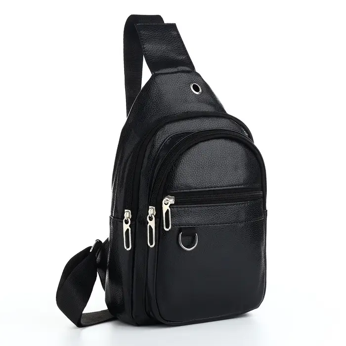 Сумка-слинг мужская, чёрная
