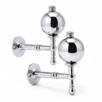 Крючок - держатель для штор CAPPIO KS049, алюминий, цвет хром, 2 шт.