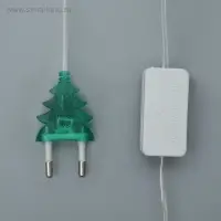 Гирлянда &laquo;Занавес&raquo; 2&times;1.5 м с насадками &laquo;Ёжики&raquo;, IP20, прозрачная нить, 360 LED, свечение мульти (RG/RB), мигание, 220 В