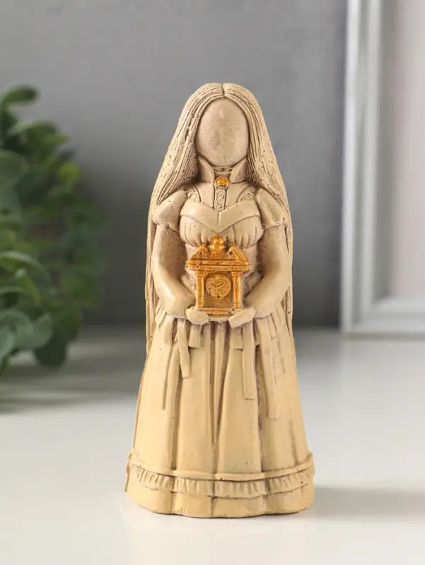 Фигурка гипс &laquo;Берегиня Хранительница времени&raquo;, 13.5&times;5&times;5.5 см, слоновая кость