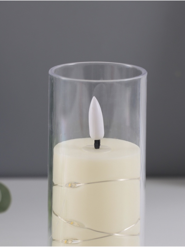 Ночник свеча "Романтик" LED 3xLR44 5,5х5,5х12,,5см