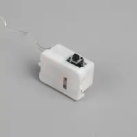 Гирлянда &laquo;Нить&raquo; 1 м роса, IP20, серебристая нить, 10 LED, свечение белое, 3 режима, батарейки AG13&times;3 (в комплекте)