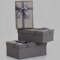 Набор подарочных коробок 3 в 1 прямоугольные 23&times;16&times;9.5 21&times;14&times;8.0 19&times;12&times;6.5 см