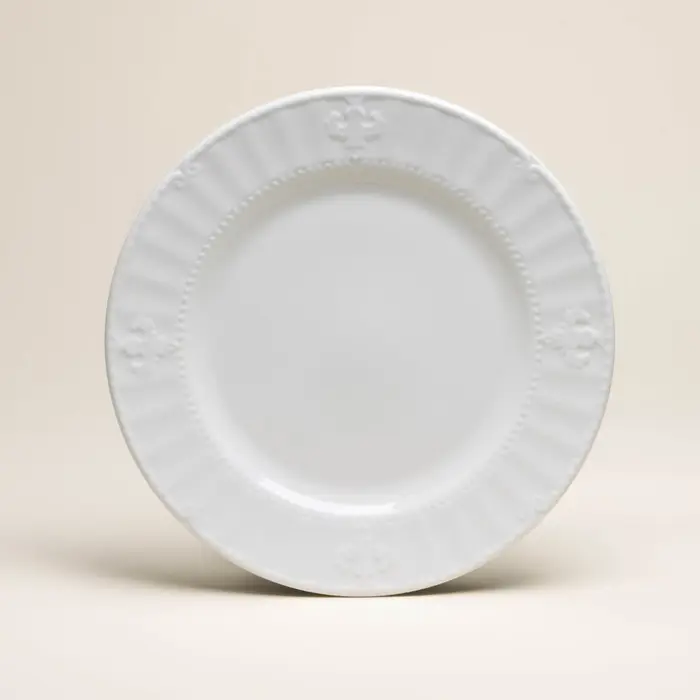 Тарелки SL Home &laquo;Винтаж фрэнч&raquo;, d=27 см, набор 2 шт., фарфор, белые