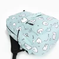 Рюкзак школьный &laquo;Мишки&raquo;, с пеналом, 3 кармана, 28&times;12&times;43 см, бирюзовый