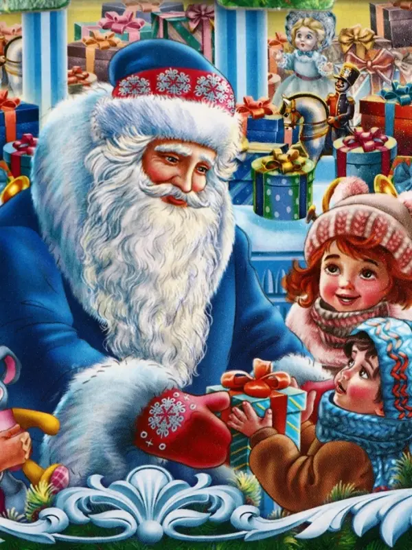 Подарочная новогодняя коробка «Карнавал», для сладких подарков, 16×16×22 см Подарочная новогодняя коробка «Карнавал», для сладких подарков, 16×16×22 см