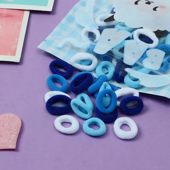 Резинка для волос Резинка для волос "Хорошие пожелания" (набор 50 шт) барашик, 2 см