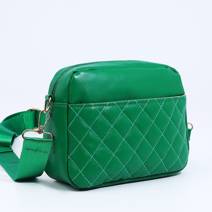 Сумка кросс-боди на молнии, цвет зелёный Сумка кросс-боди на молнии, цвет зелёный