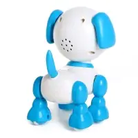 Робот собака &laquo;Питомец&raquo; IQ BOT, интерактивный: с записью звуков, реагирует на хлопки, звук, свет, на батарейках, фиолетовый