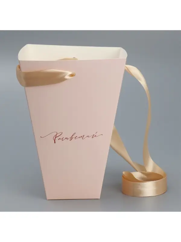 Переноска для цветов на лентах &laquo;Расцветай&raquo;, 17&times;25&times;9 см