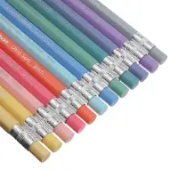 Карандаши механические 12 цветов ErichKrause Pastel Milky, шестигранные, 3 мм, с точилкой, в ПЭТ-боксе