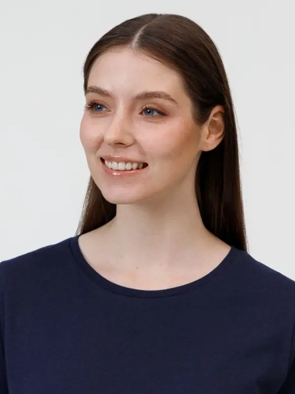 Футболка женская E150 темно-синяя, размер XS