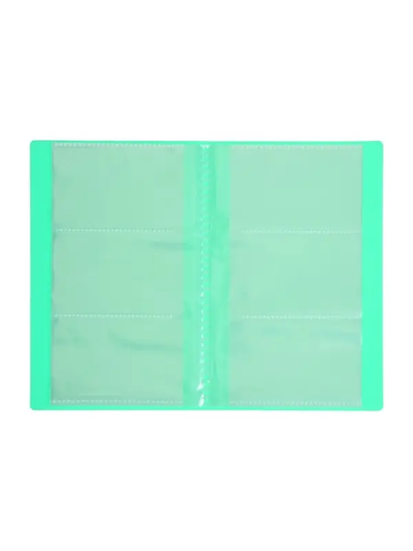 Визитница на 60 карт, 3 карты на 1 листе, обложка пластик, МИКС