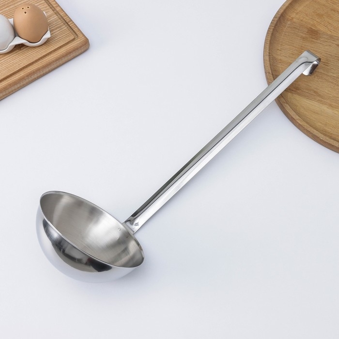 Ложка разливательная «Поварская», 1 л, длина ручки=38 см Ложка разливательная «Поварская», 1 л, длина ручки=38 см