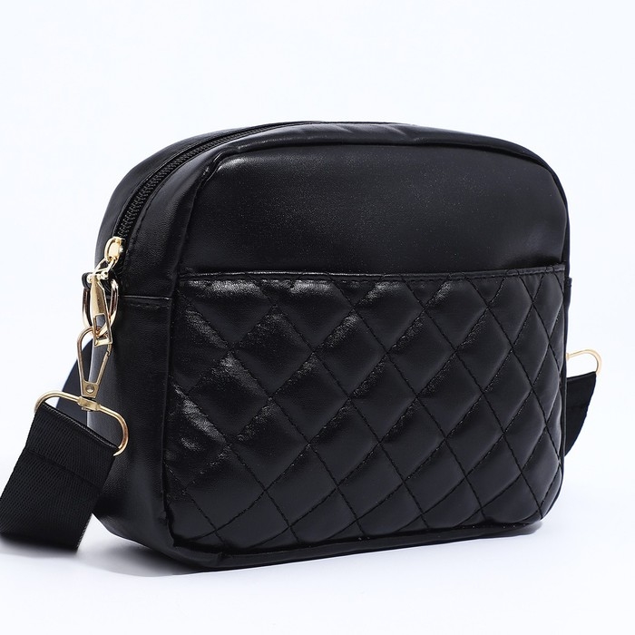 Сумка кросс-боди на молнии, цвет чёрный Сумка кросс-боди на молнии, цвет чёрный