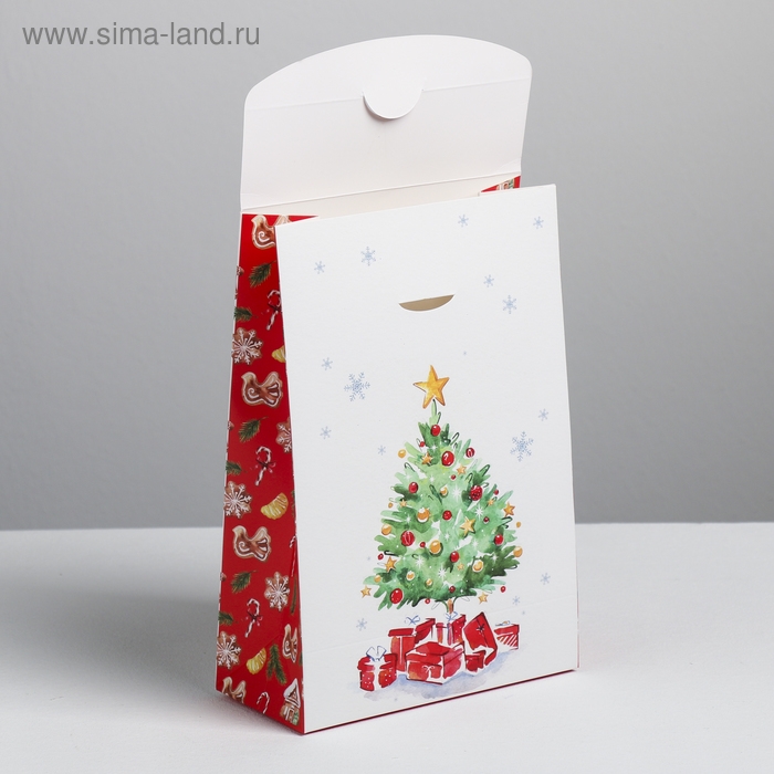 Коробка подарочная новогодняя складная «Подарки под ёлкой», 15 х 7 х 22 см, Новый год Коробка подарочная новогодняя складная «Подарки под ёлкой», 15 х 7 х 22 см, Новый год