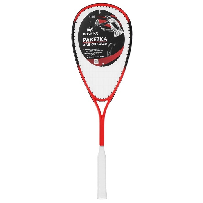 Ракетка для сквоша BOSHIKA, цвет красный Ракетка для сквоша BOSHIKA, цвет красный