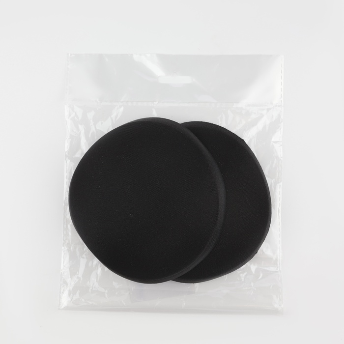 Чашки для бюстгальтера «Круг», 2XL (52), d = 16,5 см, пара, цвет чёрный Чашки для бюстгальтера «Круг», 2XL (52), d = 16,5 см, пара, цвет чёрный