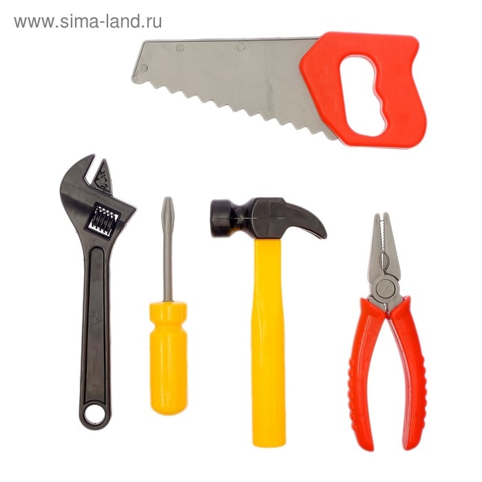 Набор инструментов «Плотник», 5 предметов, МИКС Набор инструментов «Плотник», 5 предметов, МИКС