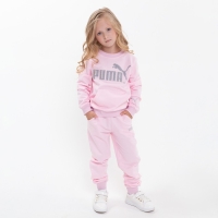 Костюм для девочки PUMA (свитшот, брюки), цвет розовый, рост 116 см (6 лет)