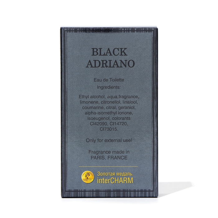 Туалетная вода для мужчин Black Adriano, 100 мл Туалетная вода для мужчин Black Adriano, 100 мл