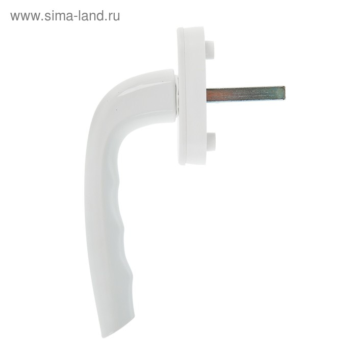 Ручка оконная Комфорт 01, металлическая, белая Ручка оконная Комфорт 01, металлическая, белая