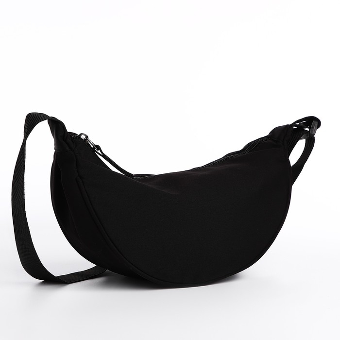 Сумка молодёжная на молнии, цвет чёрный Сумка молодёжная на молнии, цвет чёрный