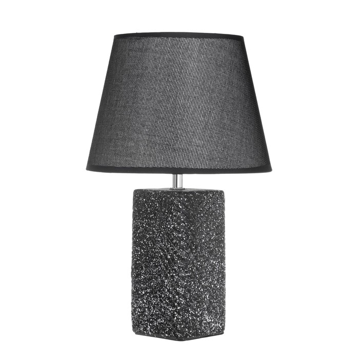 Лампа настольная Лампа настольная "Дзин" 1х40Вт Е14 черный 22х22х36см