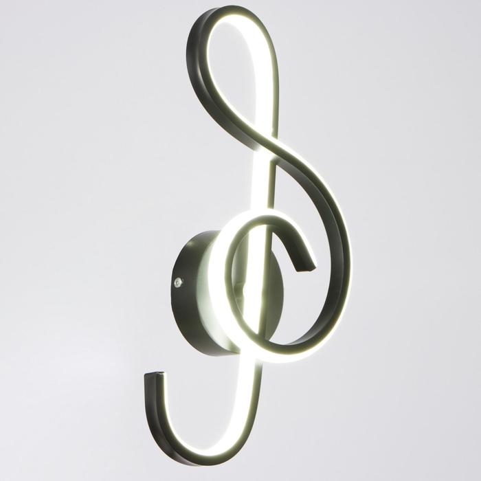 Бра 1936/1 LED 18Вт черный 14х35 см