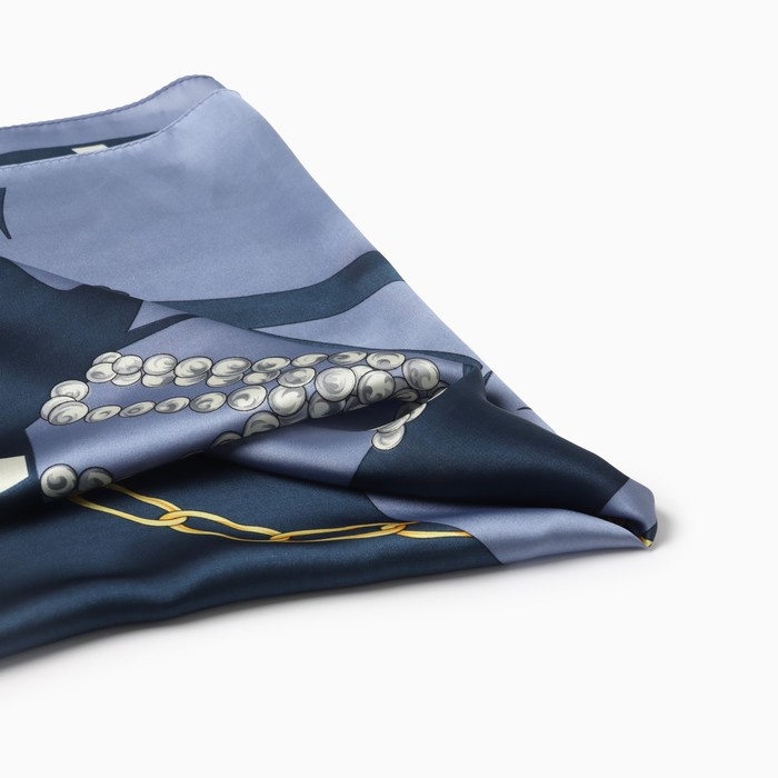 Платок женский MINAKU р-р 70*70 см, цв. синий Платок женский MINAKU р-р 70*70 см, цв. синий