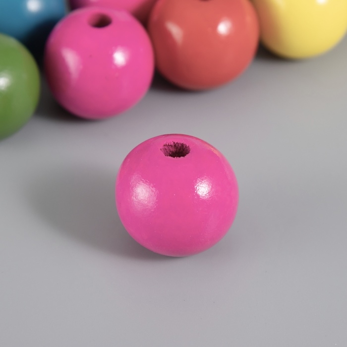 Бусина дерево Бусина дерево "Шарики цветные" набор 10 шт 2,5х2,5 см