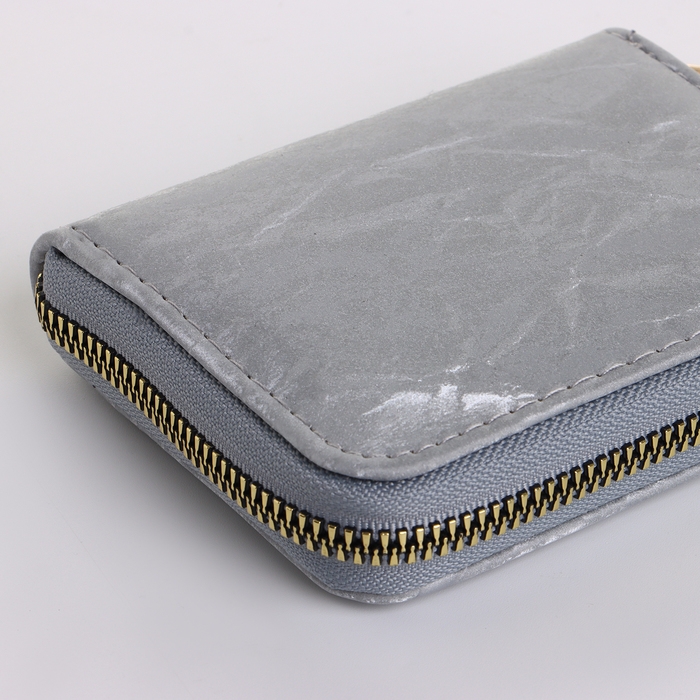 Кошелёк женский на молнии, цвет серый Кошелёк женский на молнии, цвет серый