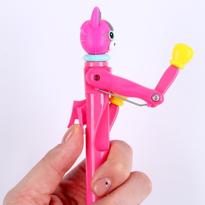 Прикол ручка «Котик», боксёр, цвета МИКС