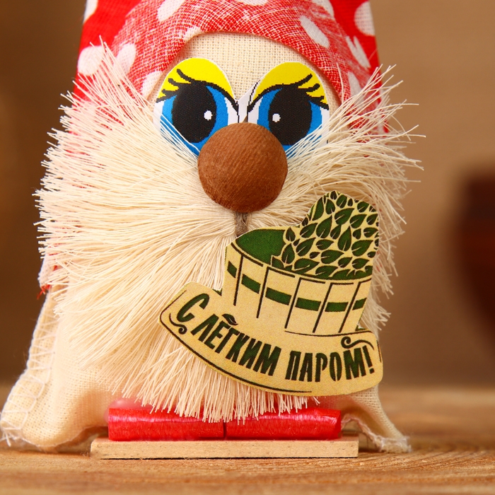 Оберег Оберег "Домовёнок с лёгким паром", 9 см, микс