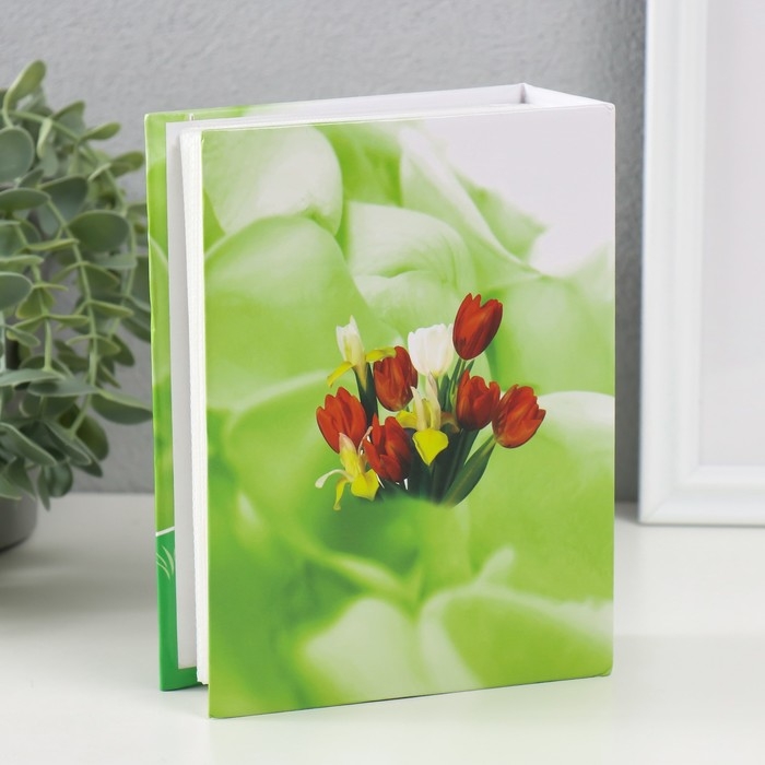 Фотоальбом на 100 фото 10х15 см Фотоальбом на 100 фото 10х15 см "Цветы" МИКС 16,5х12х5 см